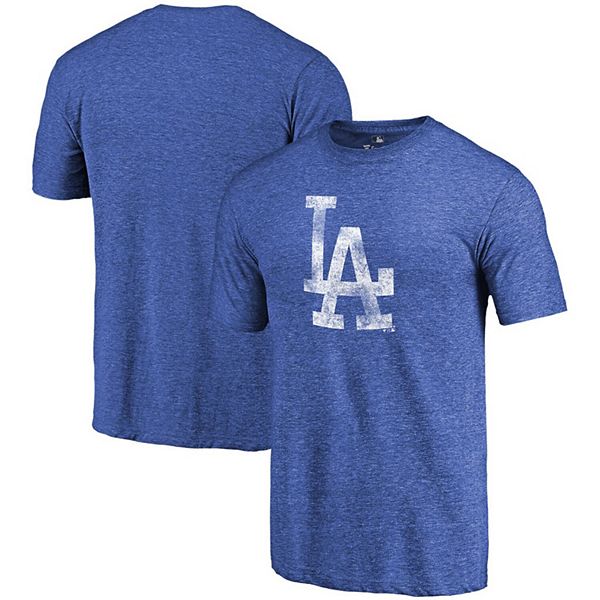 Los Angeles Dodgers Fanatics Branded Women's Distressed Team Tri