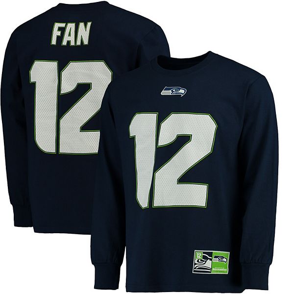 NWT Majestic Seattle Seahawks 12th Man Mesh Jersey Big&Tall Size 4XL  Black A1