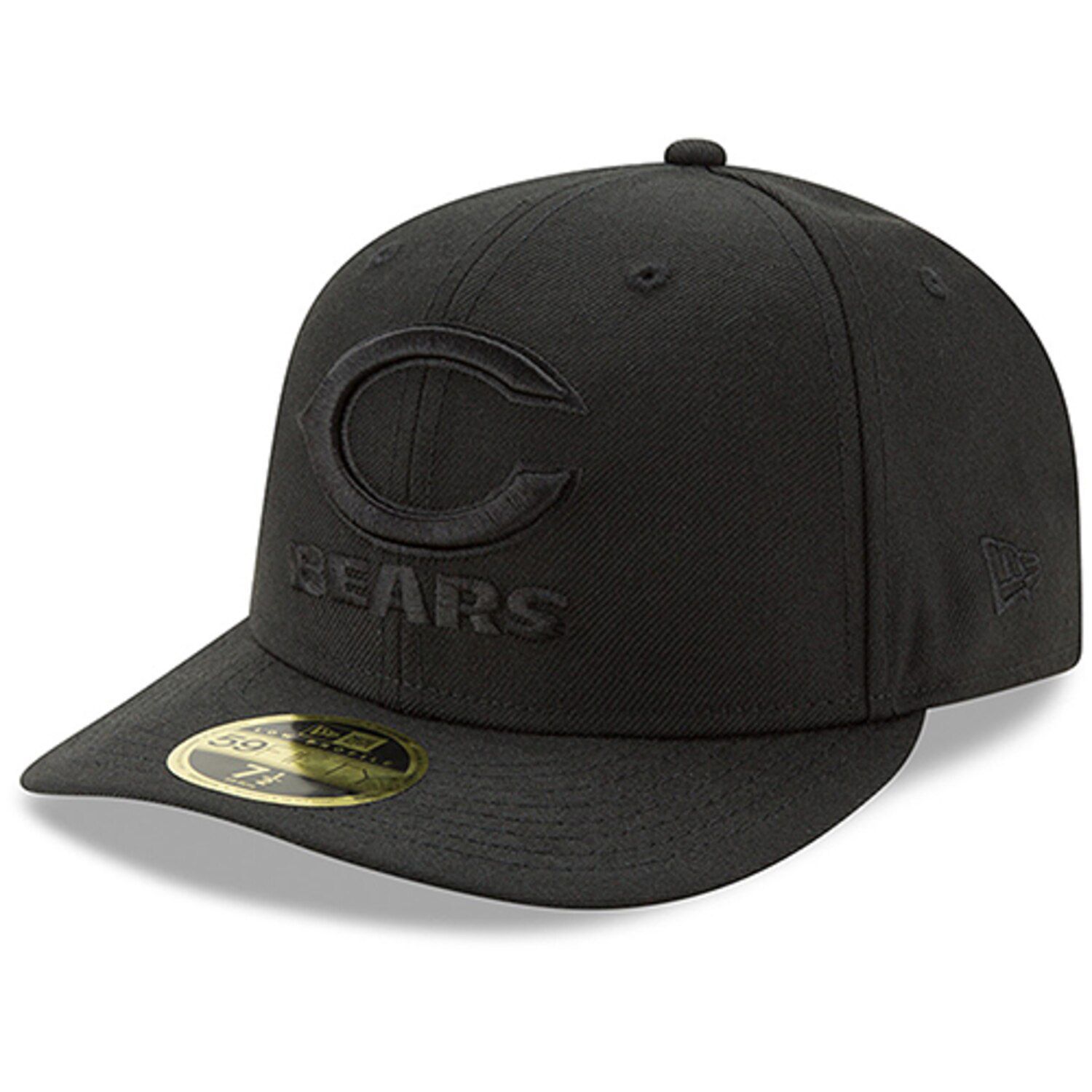 black on black chicago bears hat