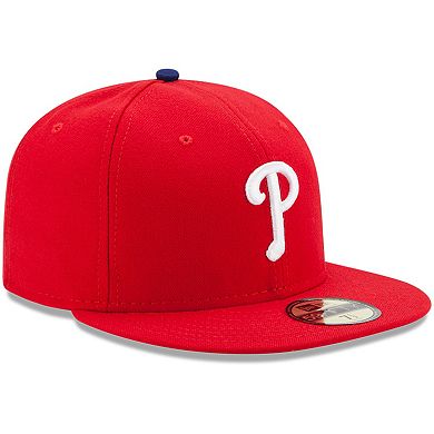 Youth New Era Red Philadelphia Phillies Authentic Collection On-Field Game 59FIFTY Fitted Hat