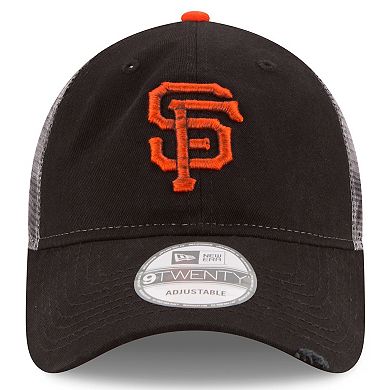 Men's New Era Black San Francisco Giants Team Rustic 9TWENTY Adjustable Hat