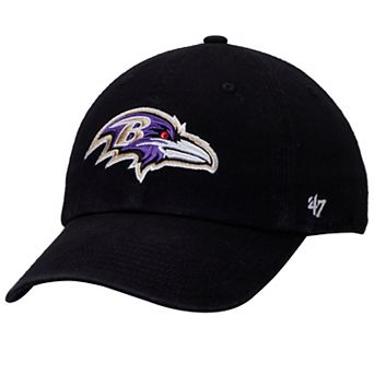 Youth '47 Black Baltimore Ravens Clean Up Adjustable Hat