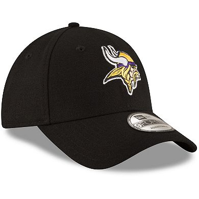 Men's New Era Black Minnesota Vikings The League 9FORTY Adjustable Hat