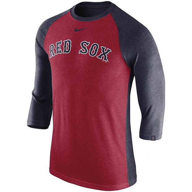 St. Louis Cardinals Nike Property Of Tri-Blend Raglan 3/4 Sleeve T-Shirt -  Gray/Red