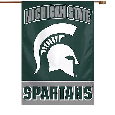WinCraft Michigan State Spartans 28" x 40" Primary Logo Single-Sided Vertical Banner