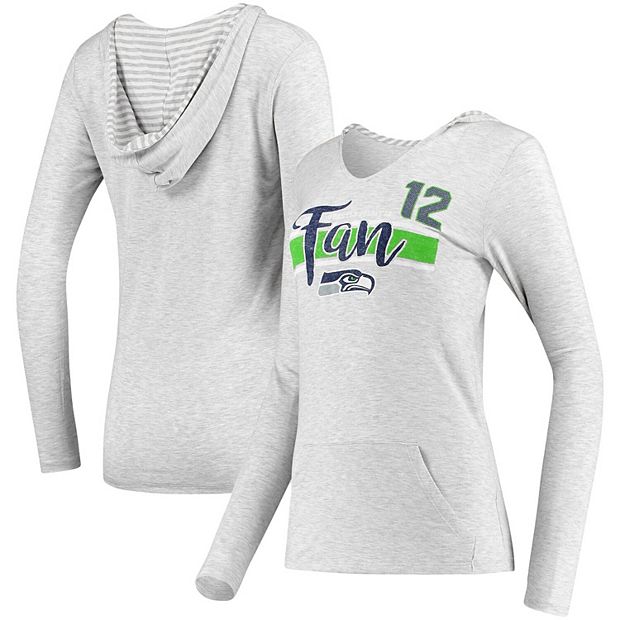 : Industry Rag Women's 12s Gray Seattle Seahawks Pocket Name &  Number Hoodie T-Shirt : Sports & Outdoors