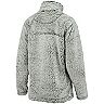 Women's Gray Pitt Panthers Sherpa Super Soft Quarter Zip Pullover Jacket