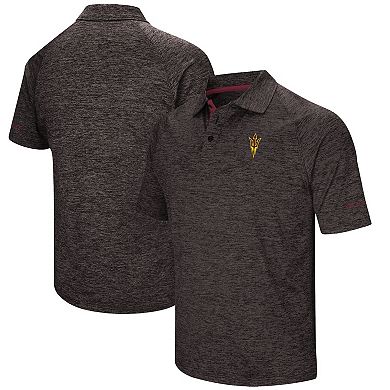 Men's Colosseum Black Arizona State Sun Devils Down Swing Polo