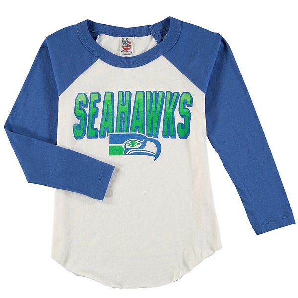 Seattle Seahawks Long Sleeve Raglan, Junk Food Clothing