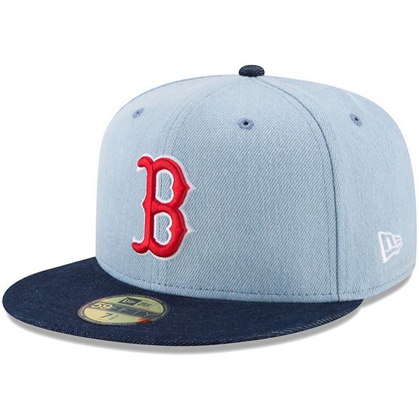 Men's New Era Denim/Navy Boston Red Sox Levi's Two-Tone 59FIFTY Fitted Hat