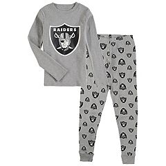 Las Vegas Raiders Concepts Sport Badge Top & Pants Sleep Set - Black/Silver