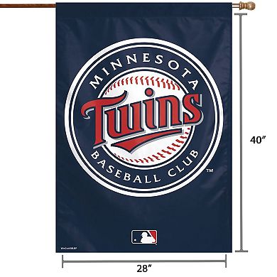 "WinCraft Minnesota Twins 28"" x 40"" Primary Logo Single-Sided Vertical Banner"