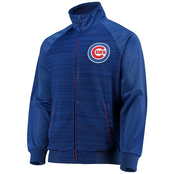 Men's G-III Sports by Carl Banks Royal Chicago Cubs Crossbar Track Jacket