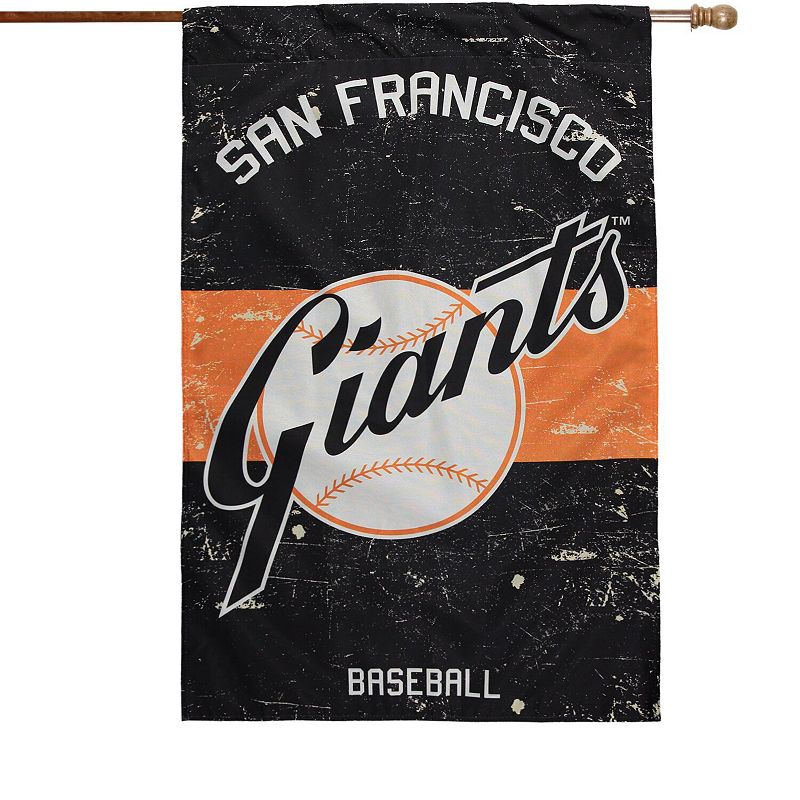 San Francisco Giants 28 x 44 Vintage Linen House Flag, Multicolor