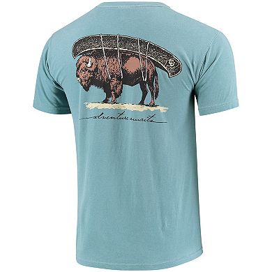 Men's Blue Colorado Buffaloes Canoe Local Comfort Colors T-Shirt