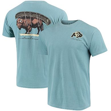 Men's Blue Colorado Buffaloes Canoe Local Comfort Colors T-Shirt
