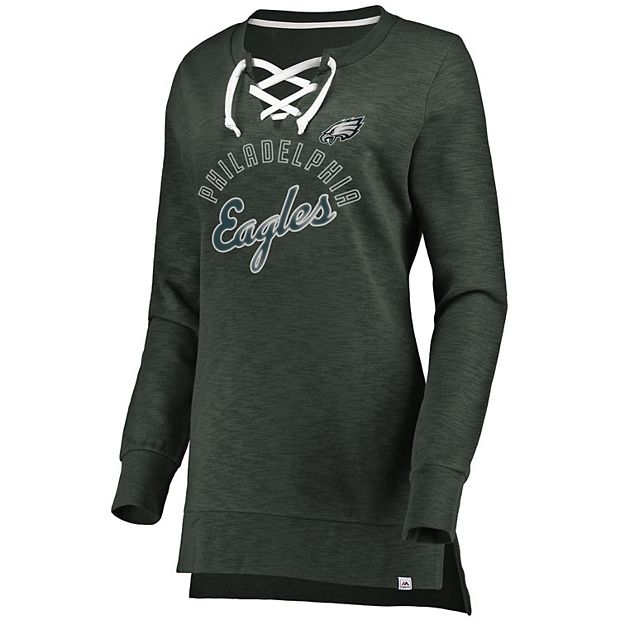 eagles lace up shirt