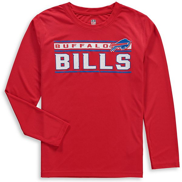 Youth Red Buffalo Bills Re-Generation Performance Long Sleeve T-Shirt