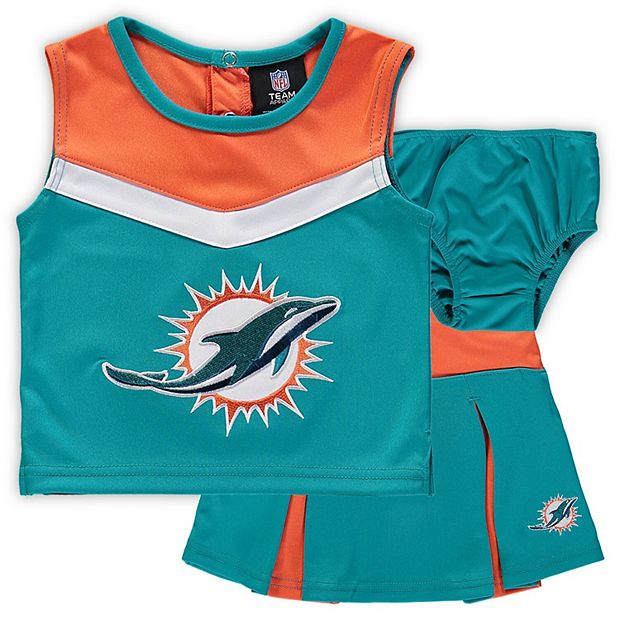 Miami Dolphins Cheer Embroidered Dress Costume 2T