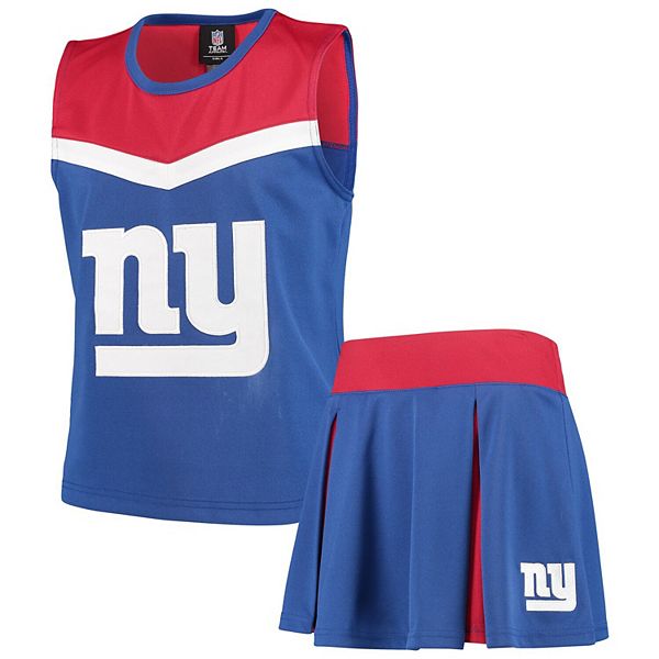 Youth Royal/Red New York Giants Spirit Cheer Two-Piece Cheerleader Set