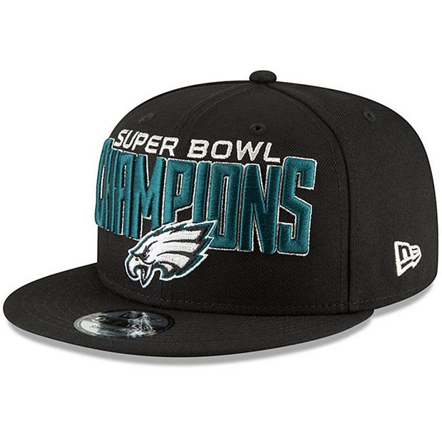 Men's New Era Black Philadelphia Eagles Super Bowl LII Champions 9FIFTY  Adjustable Snapback Hat