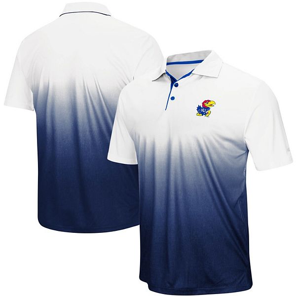 Men's Colosseum Navy Kansas Jayhawks Magic Team Logo Polo