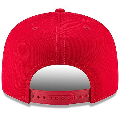 Men's New Era Red Los Angeles Angels Team Color 9FIFTY Snapback Hat