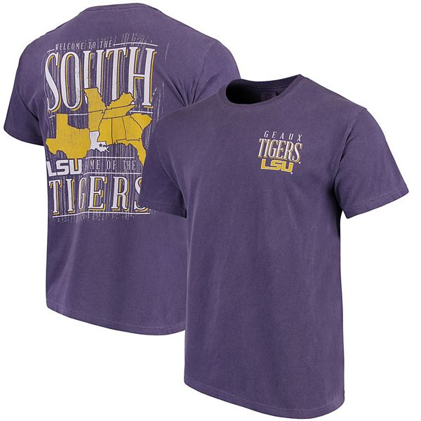 Men's Purple LSU Tigers Welcome to the South Comfort Colors T-Shirt