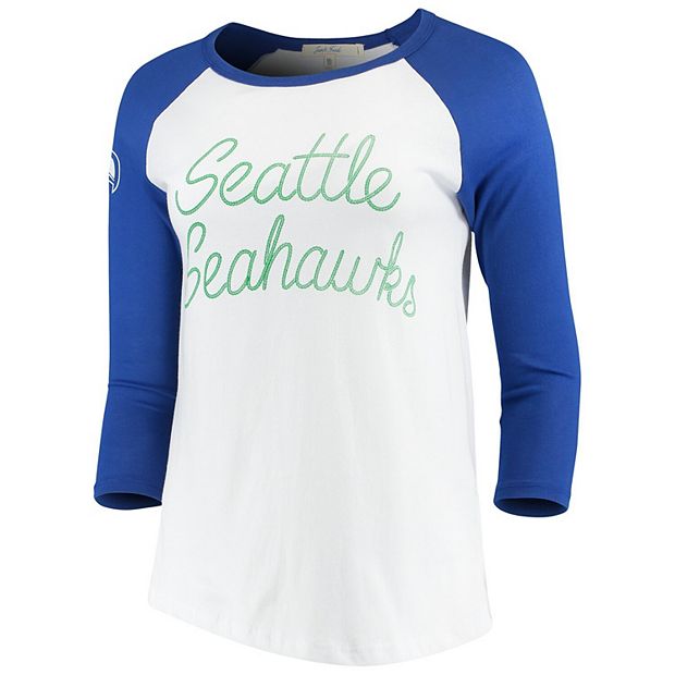 Junk Food Seattle Seahawks Contrast Crew Neck Sweatshirt