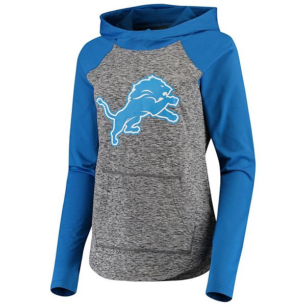 Women's G-III 4Her by Carl Banks Heathered Gray/Blue Detroit Lions ...