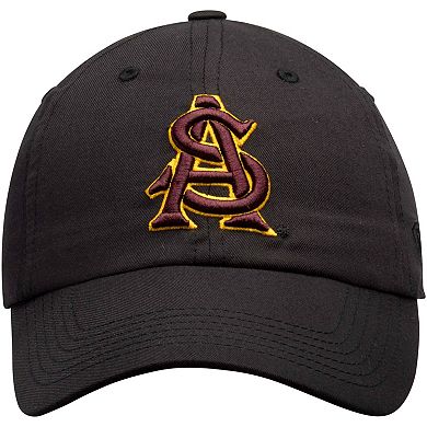 Men's Top of the World Black Arizona State Sun Devils Staple Adjustable Hat