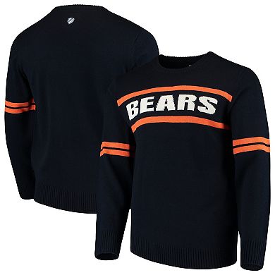 Men's G-III Sports by Carl Banks Navy Chicago Bears Crewneck Sweater