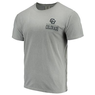 Men's Gray Colorado Buffaloes Comfort Colors Campus Icon T-Shirt