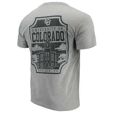 Men's Gray Colorado Buffaloes Comfort Colors Campus Icon T-Shirt