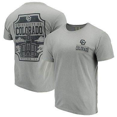 Men's Gray Colorado Buffaloes Comfort Colors Campus Icon T-Shirt