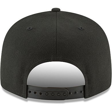 Men's New Era Black Boston Red Sox Black & White 9FIFTY Snapback Hat