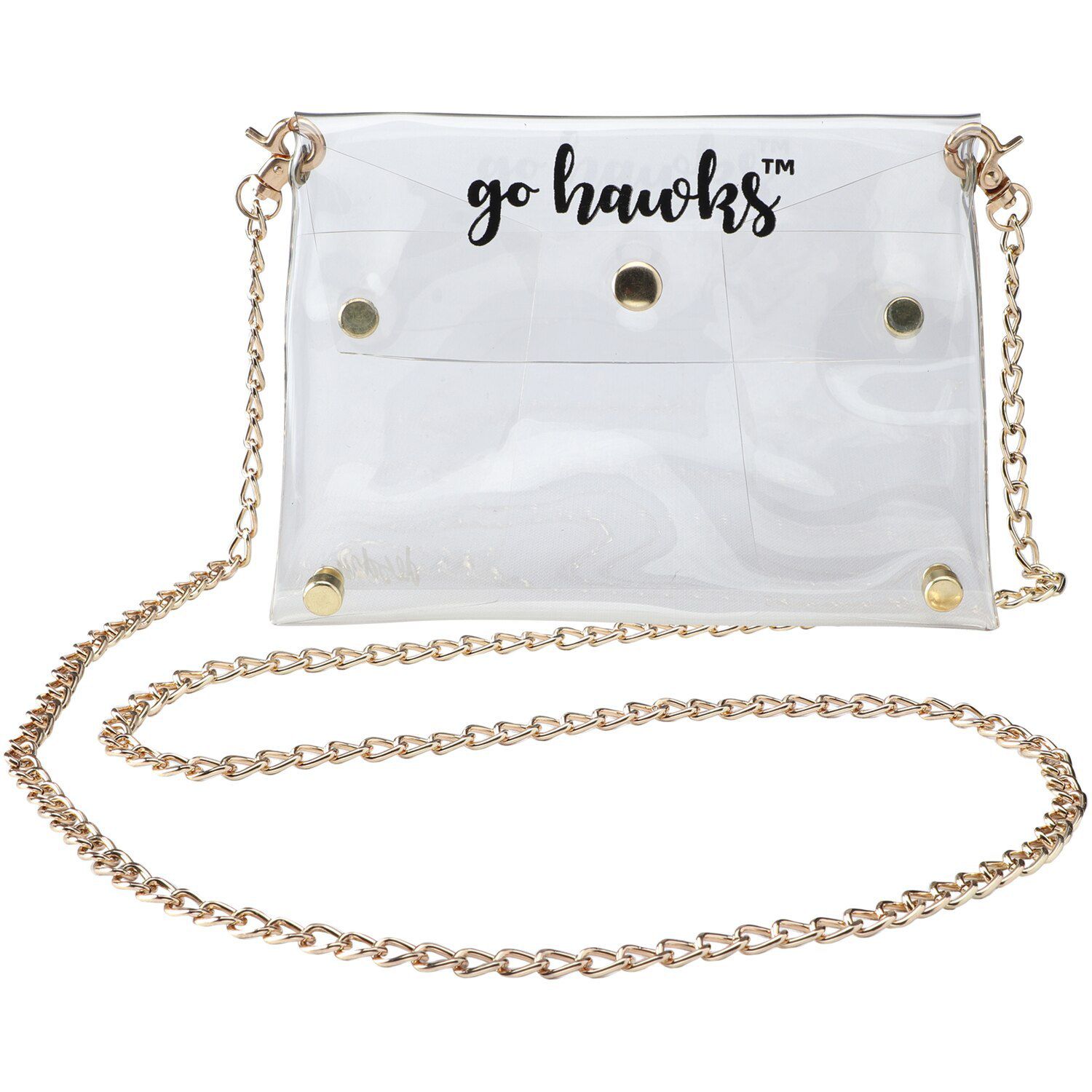 clear gold purse