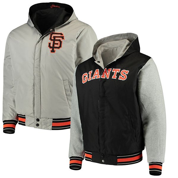 San Francisco Giants JH Design Toddler Reversible Hooded Jacket - Black