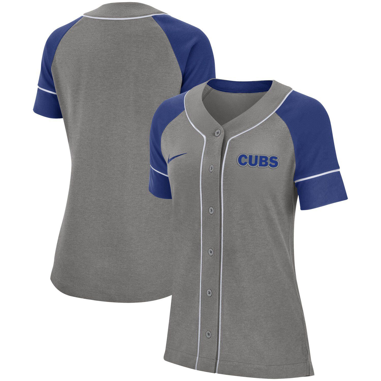 chicago cubs women's button up jersey