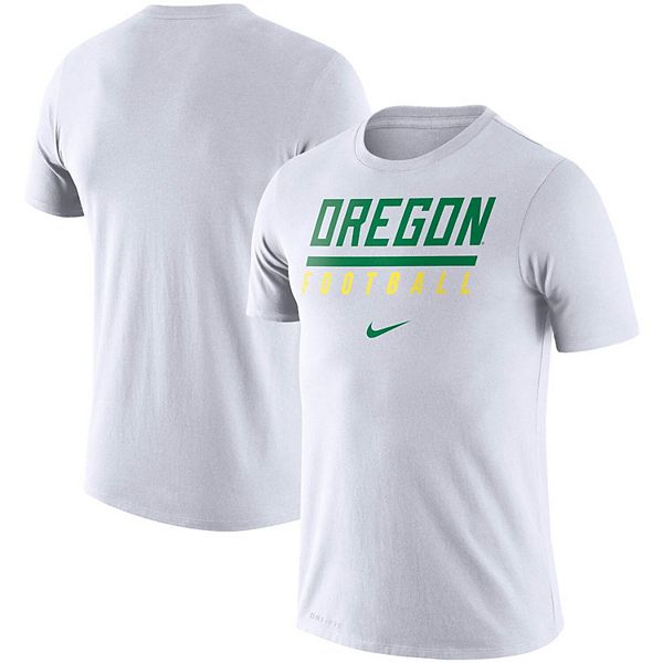 Men's Nike White Oregon Ducks Icon Wordmark Performance T-Shirt