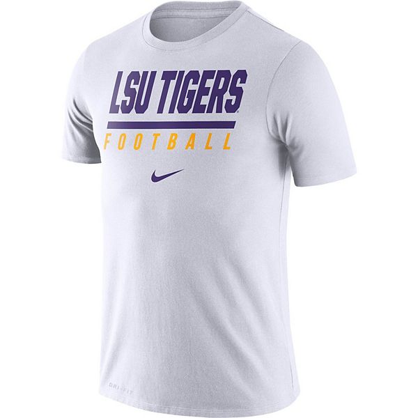 Men's Nike White LSU Tigers Icon Wordmark Performance T-Shirt