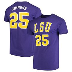 Men's Original Retro Brand Ben Simmons Purple LSU Tigers Commemorative  Classic Basketball Jersey