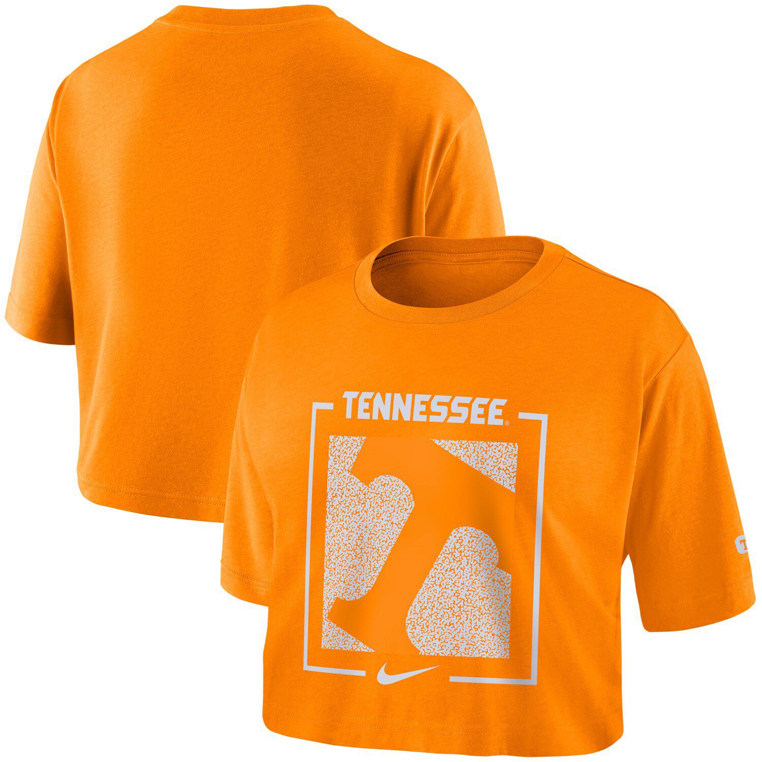 nike orange crop top