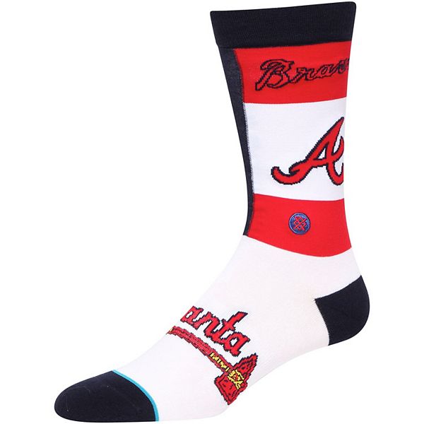 Men's Stance Atlanta Braves Pop Fly Crew Socks