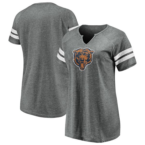 Women's Fanatics Branded Heathered Gray Chicago Bears Jump