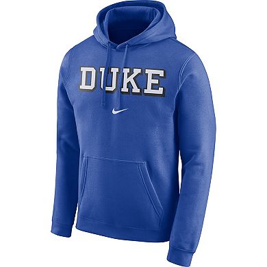Men's Nike Royal Duke Blue Devils Arch Club Fleece Pullover V-Neck Hoodie