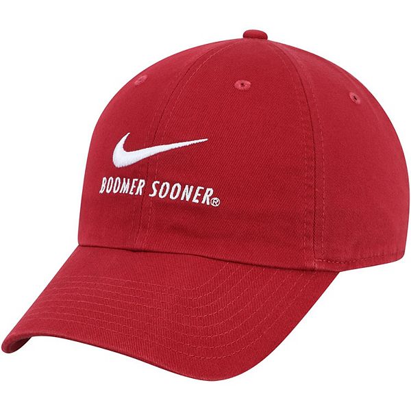 Men's Nike Crimson Oklahoma Sooners Big Swoosh Heritage 86 Adjustable Hat