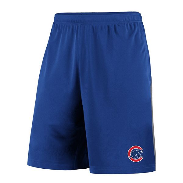 Men's Fanatics Branded Royal/Gray Chicago Cubs Crossbar Shorts