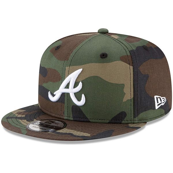 Men S New Era Camo Atlanta Braves Basic 9fifty Snapback Hat