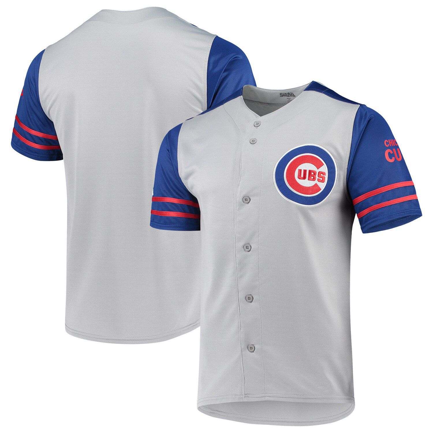 Chicago Cubs Stitches Button-Up Jersey 